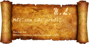 Mózsa László névjegykártya